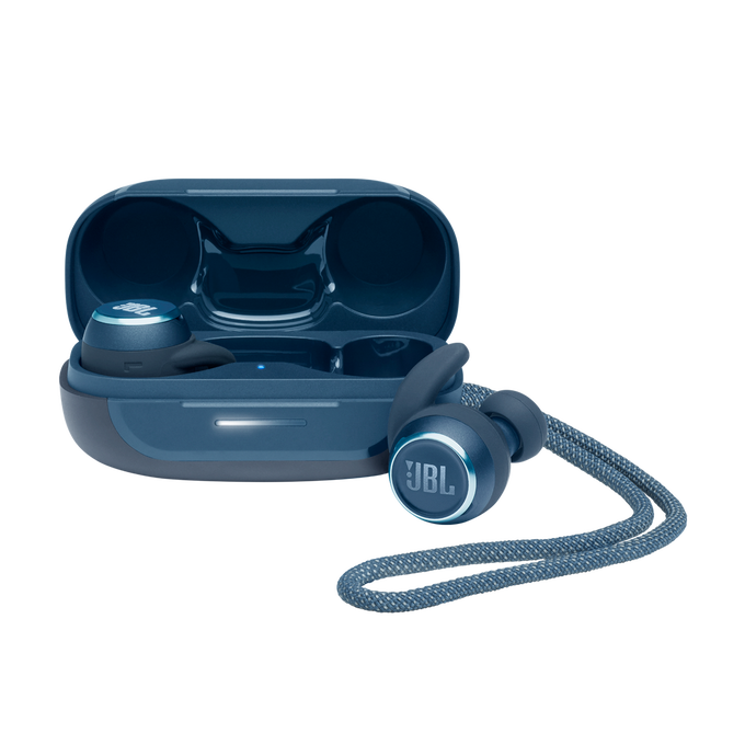 JBL Reflect Mini NC - Blue - Waterproof true wireless Noise Cancelling sport earbuds - Hero image number null